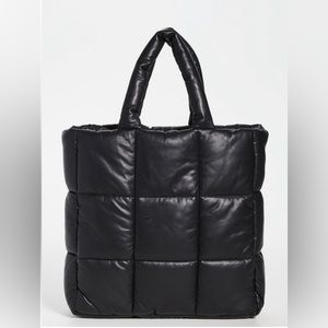 STAUD STUDIO Assante puffy black bag